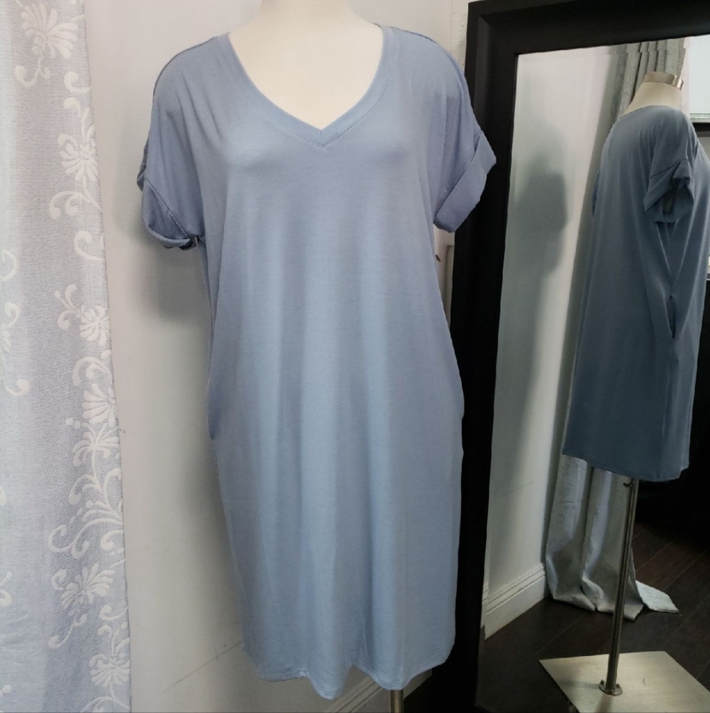 Titan Rolled Sleeve Dress